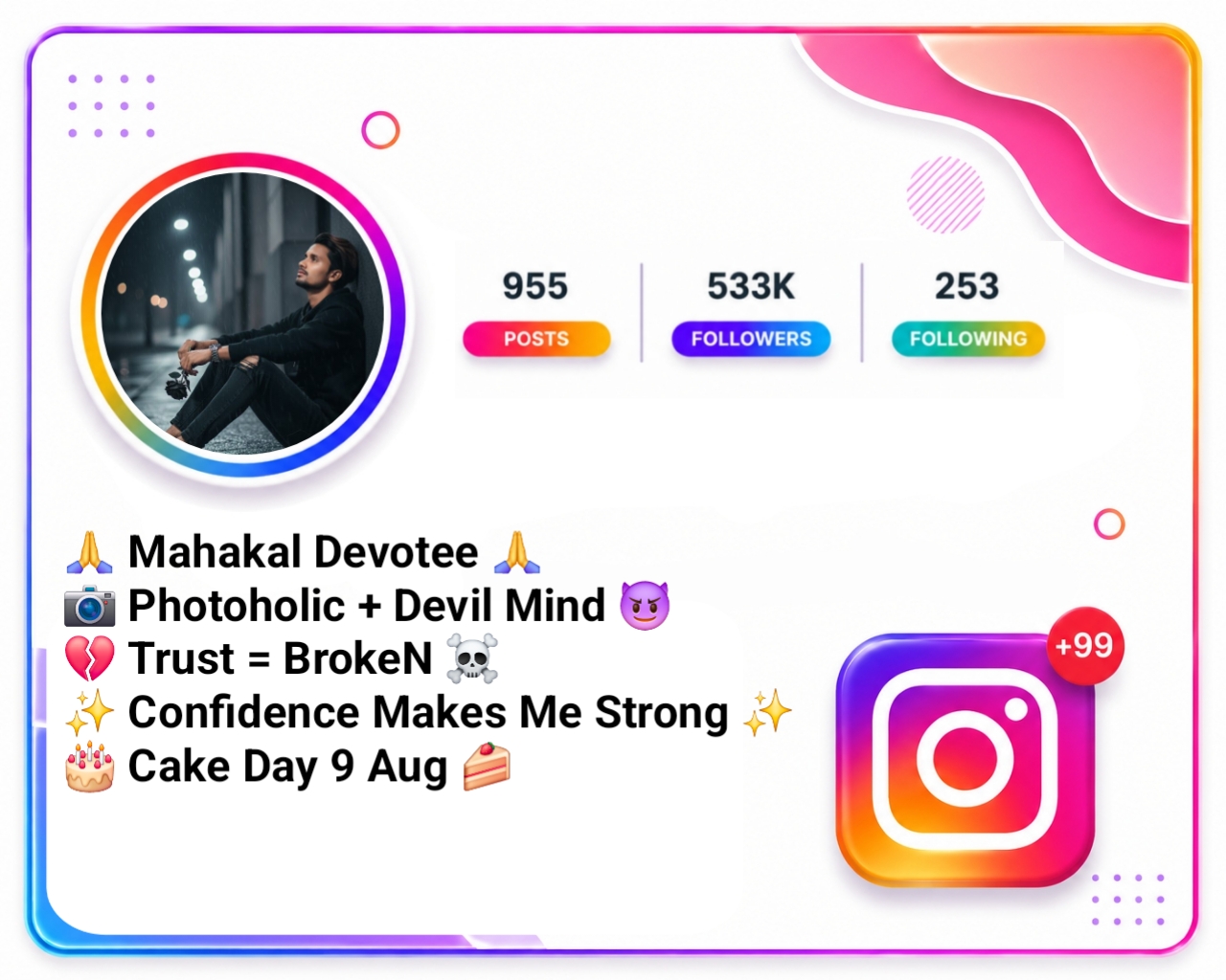 Broken Heart Instagram Bio
