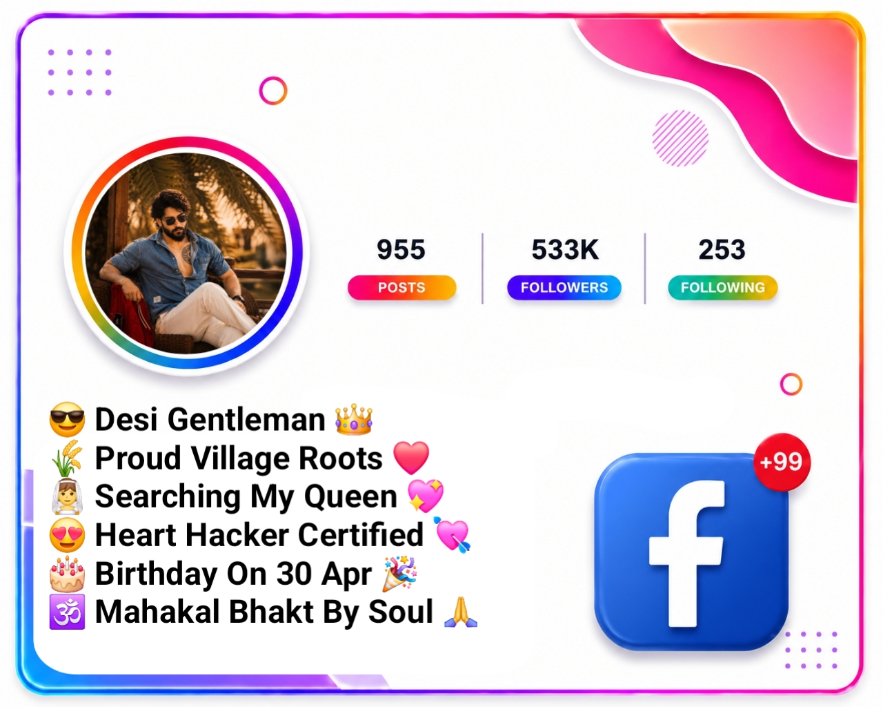 Facebook Bio For Boys Attitude