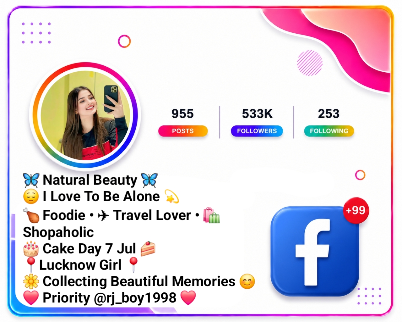 Facebook Bio For Girls Attitude