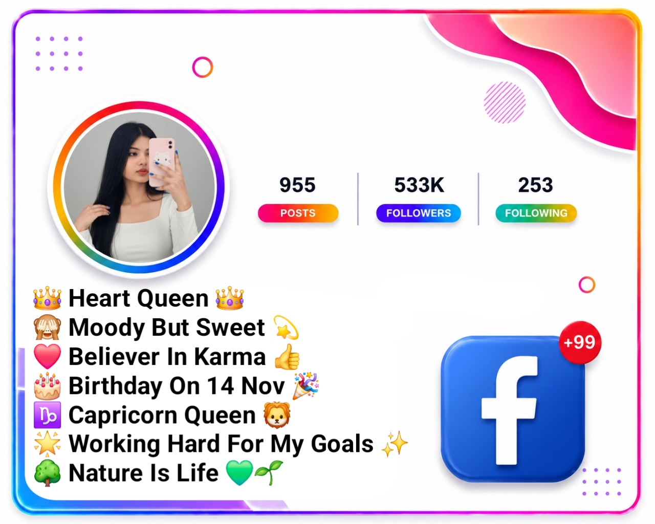 Bio For Facebook For Girls