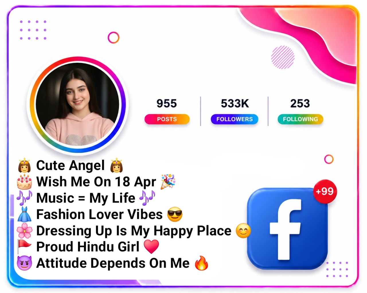 Facebook Bio For Girls