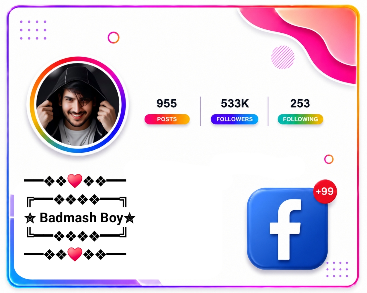 Facebook VIP Account Bio