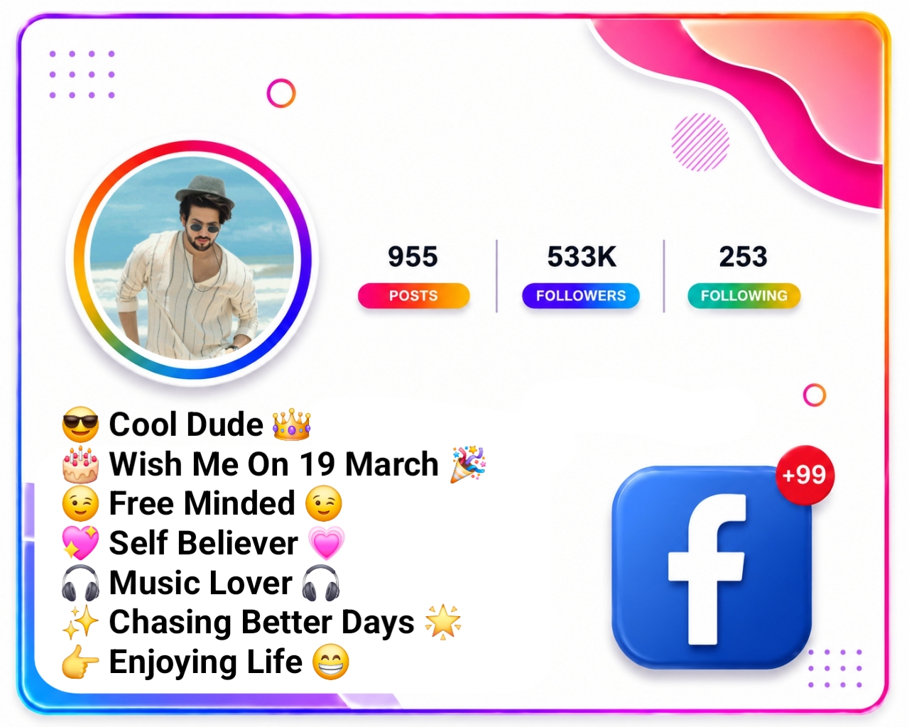 Attitude Facebook VIP Bio