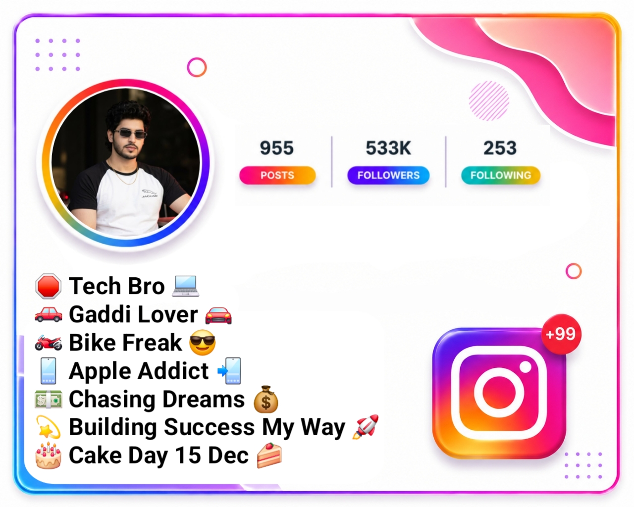 Instagram Bio For Boys With Emoji
