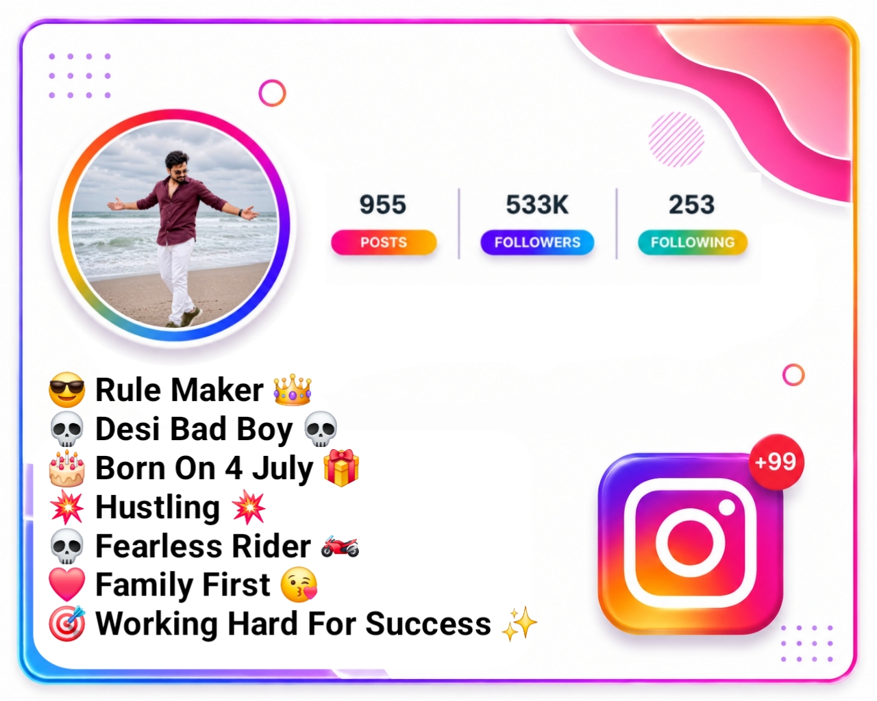 Attitude Instagram Bio For Boys