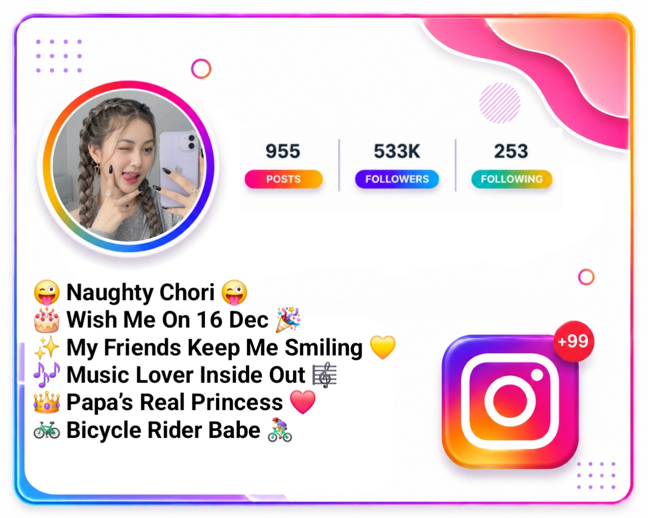Instagram Bio Ideas For Girls