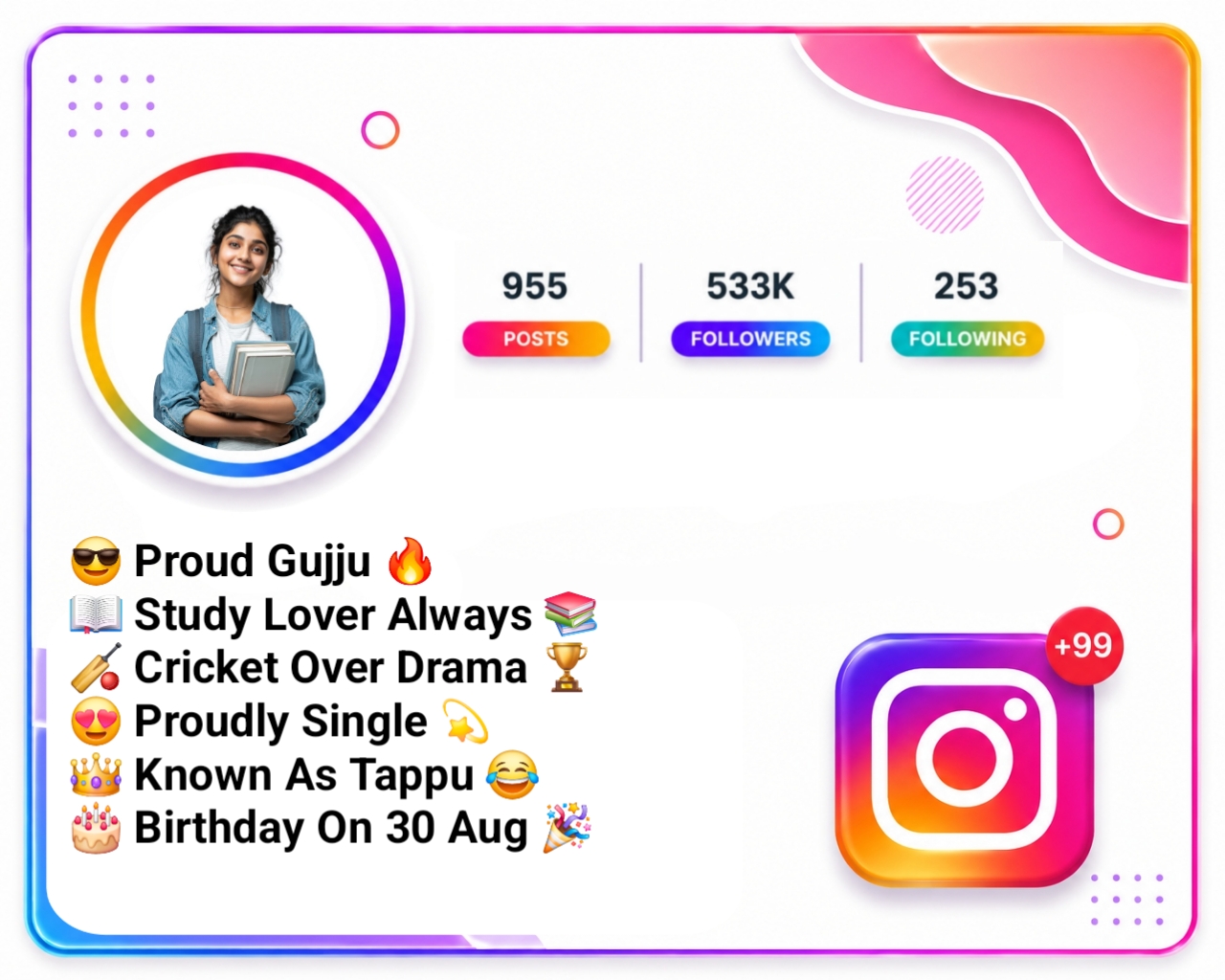 Instagram Bio For Students Girls