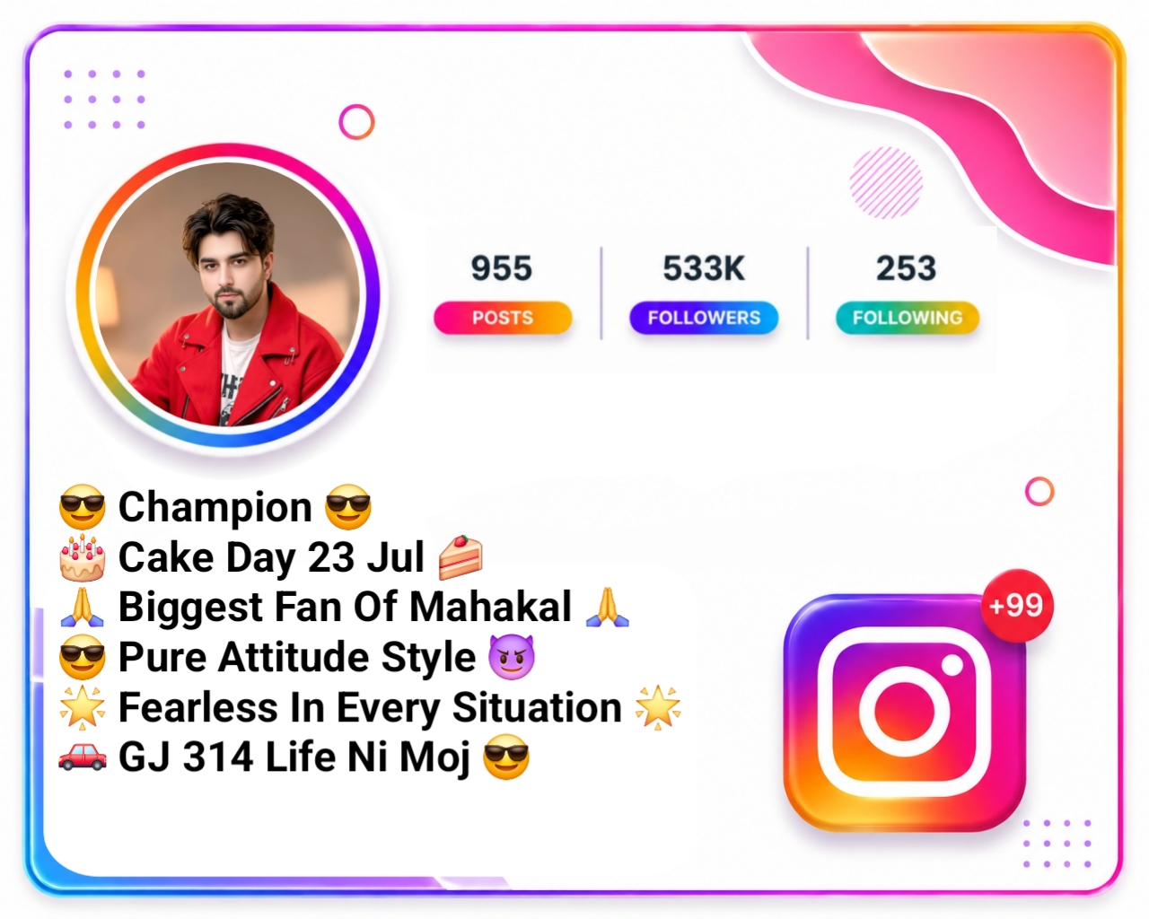 Attitude Instagram Bio in Gujarati