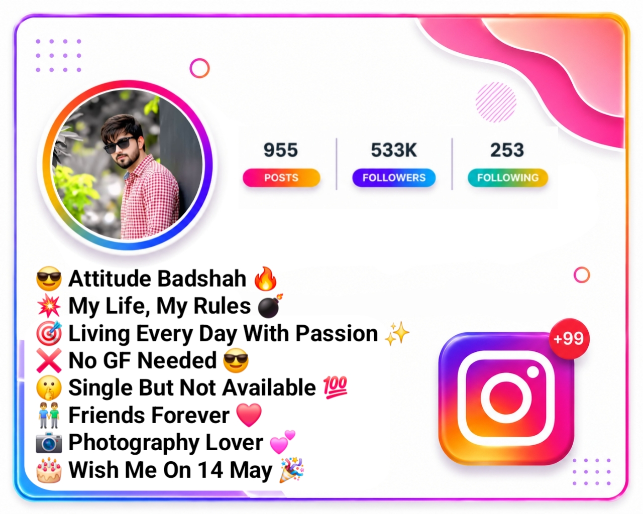 Instagram VIP Bio Stylish Font