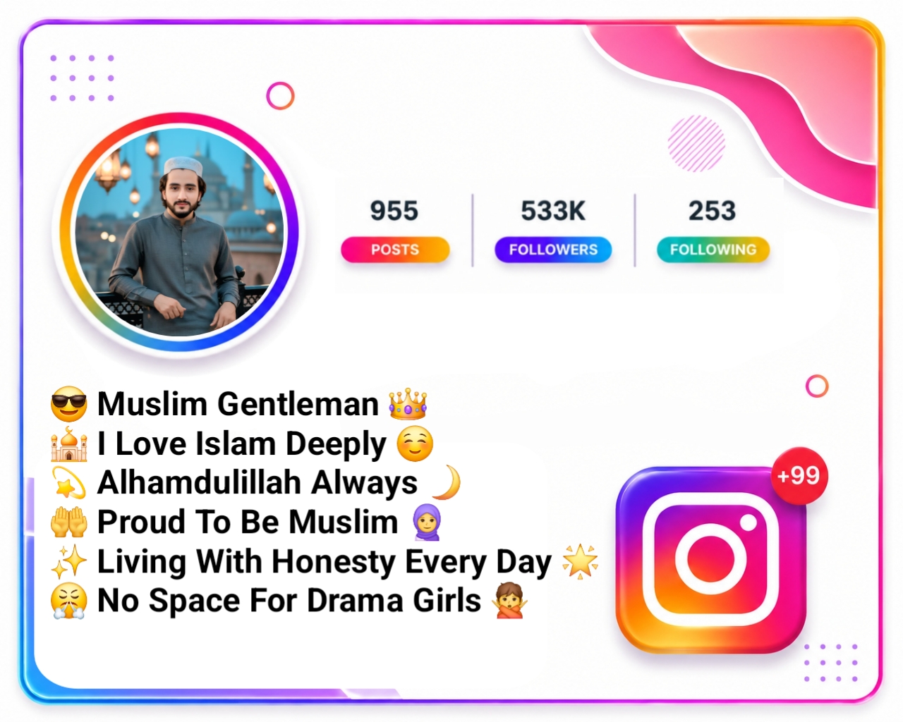 Professional Islamic Bio For Instagram