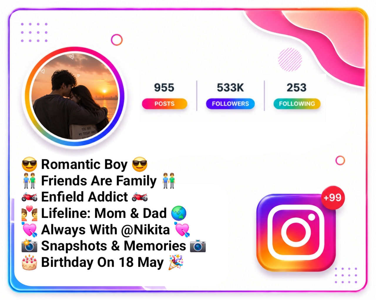 Love Bio For Instagram