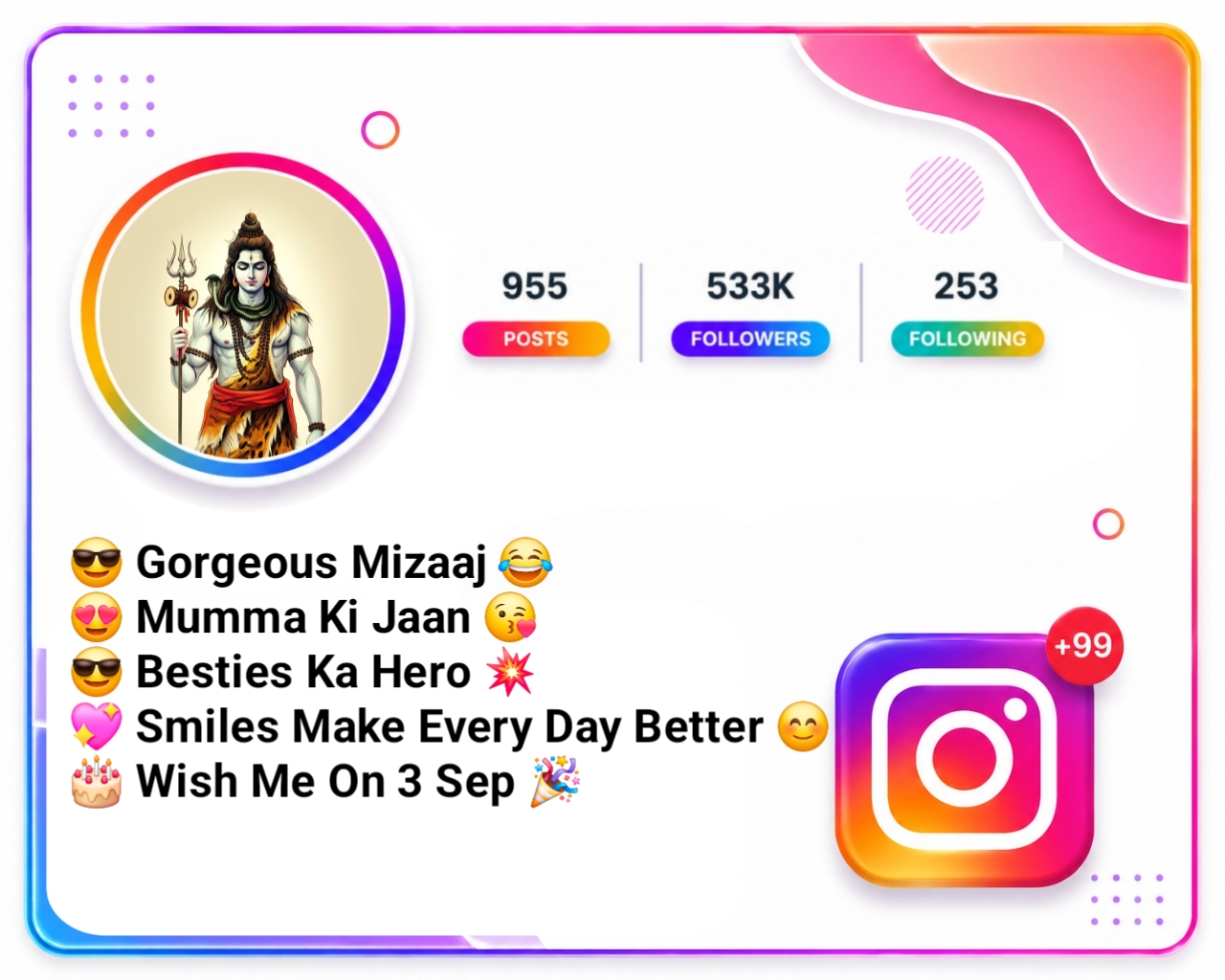Mahakal Bio For Instagram For Boys