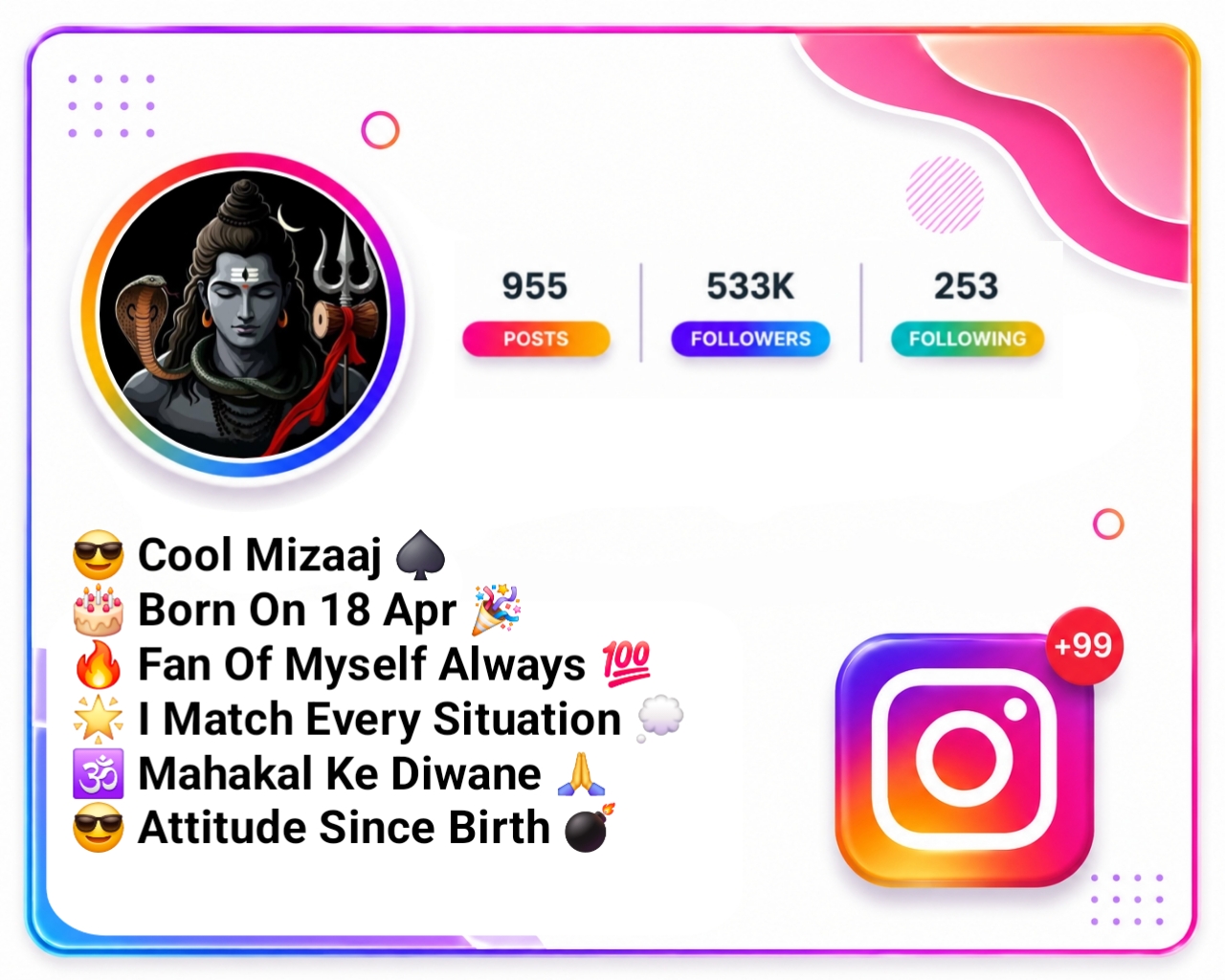 Mahakal Bio For Instagram