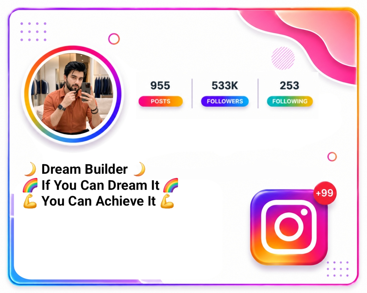 Short Motivational Bio For Instagram