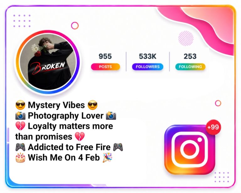 Broken Bio For Instagram