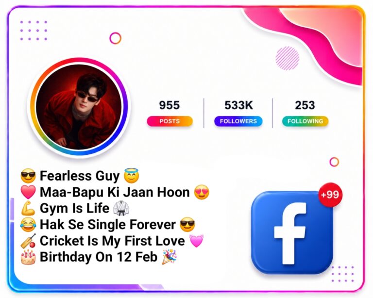 Facebook Bio For Boys